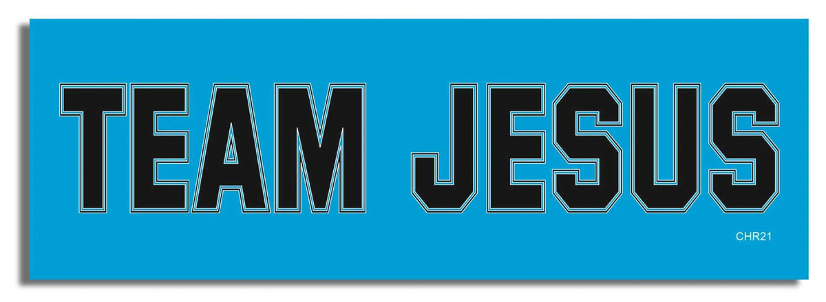Team Jesus - Christian Bumper Sticker, Car Magnet Humper Bumper