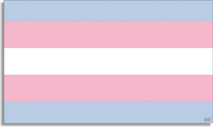 Transgender Pride Flag - LGBT Bumper Sticker, Car Magnet Humper Bumper