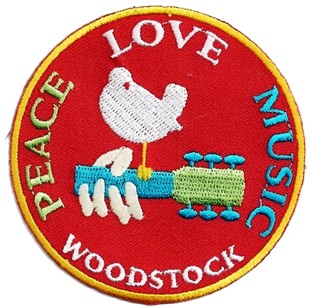 WOODSTOCK Peace Love Music Patch - Humper Bumper patch 