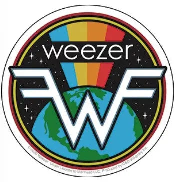 Weezer Sticker Earth Rainbow C&D Visionary