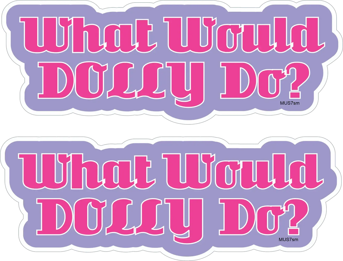 What Would Dolly Do? - Funny Bumper Sticker, Car Magnet (Copy)