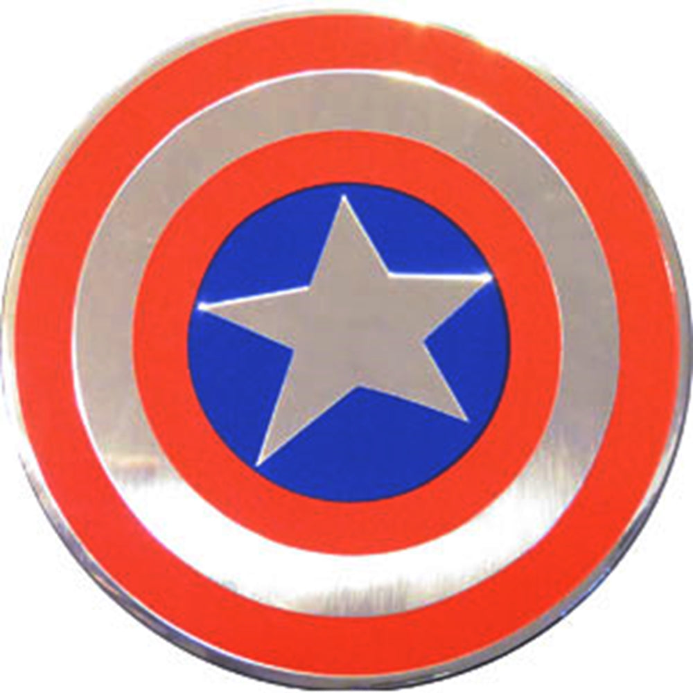 C&D Visionary Marvel Comics Retro Captain America Shield Metal Sticker, 12cm