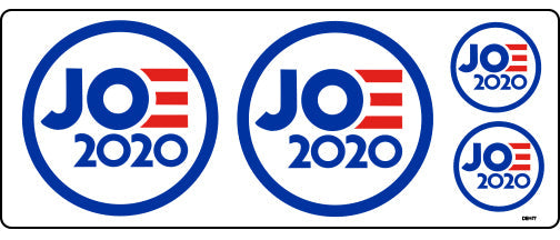 Joe (Biden) 2020 round logo - 4 Sticker-s - 2 - 3" and 2 - 1.5" -  Decal Bumper Sticker-liberal Bumper Sticker Car Magnet Joe (Biden) 2020 round logo-4 stickers-  Decal for cars2020, anti trump, biden, biden logo, biden official campaign logo, campaign, democrat, election, joe biden 2020 logo