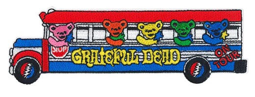Grateful Dead Tour Bus w/ Bears Patch