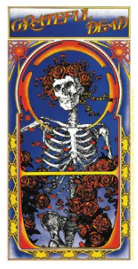 Grateful Dead Skull & Roses Sticker