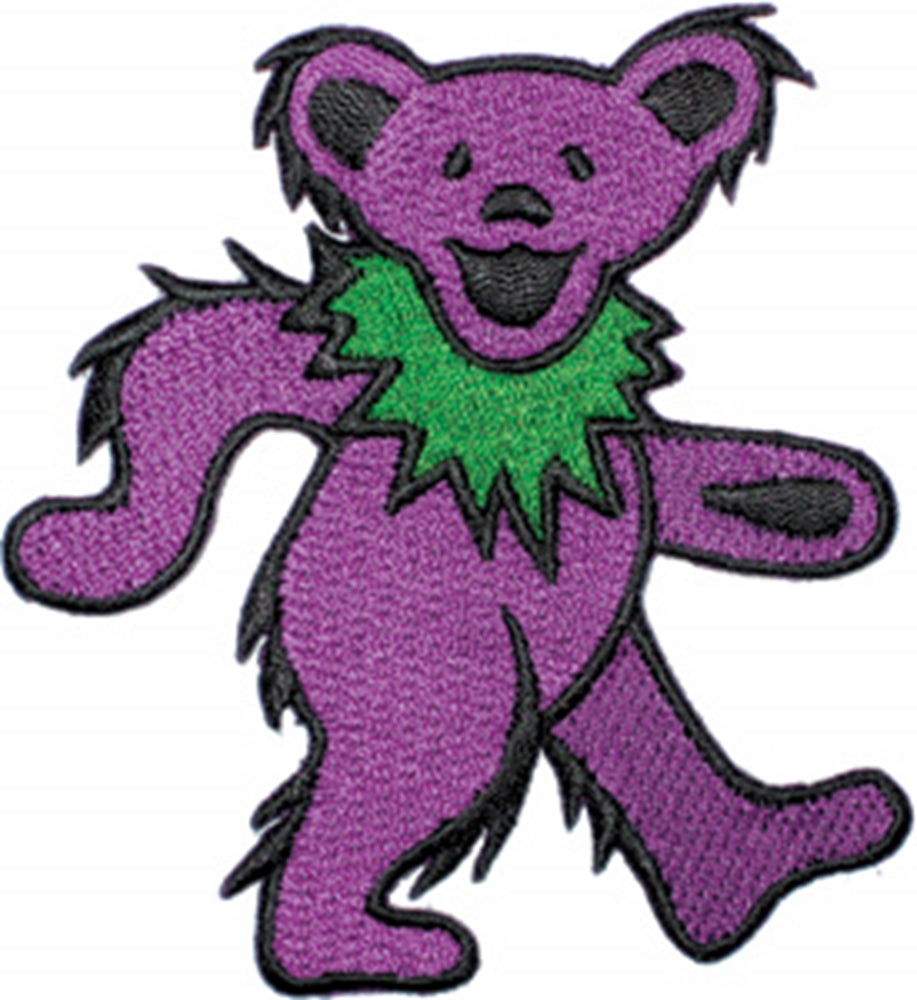 GRATEFUL DEAD Dancing Bear - Purple Patch - Humper Bumper Patch 