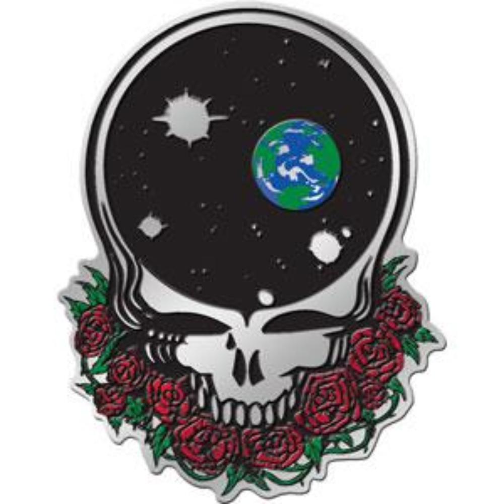 GRATEFUL DEAD Space Your Face Metal Sticker - Humper Bumper Emblem Sticker 