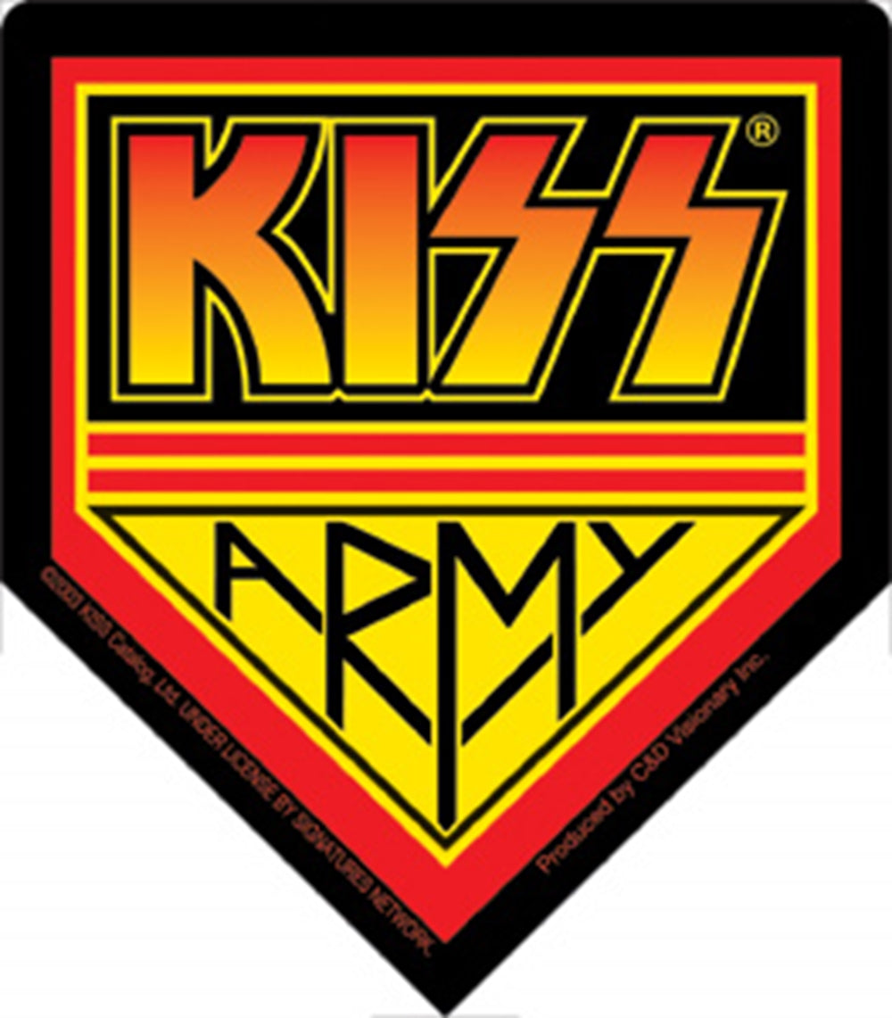 KISS Kiss Army Sticker - Humper Bumper Sticker 