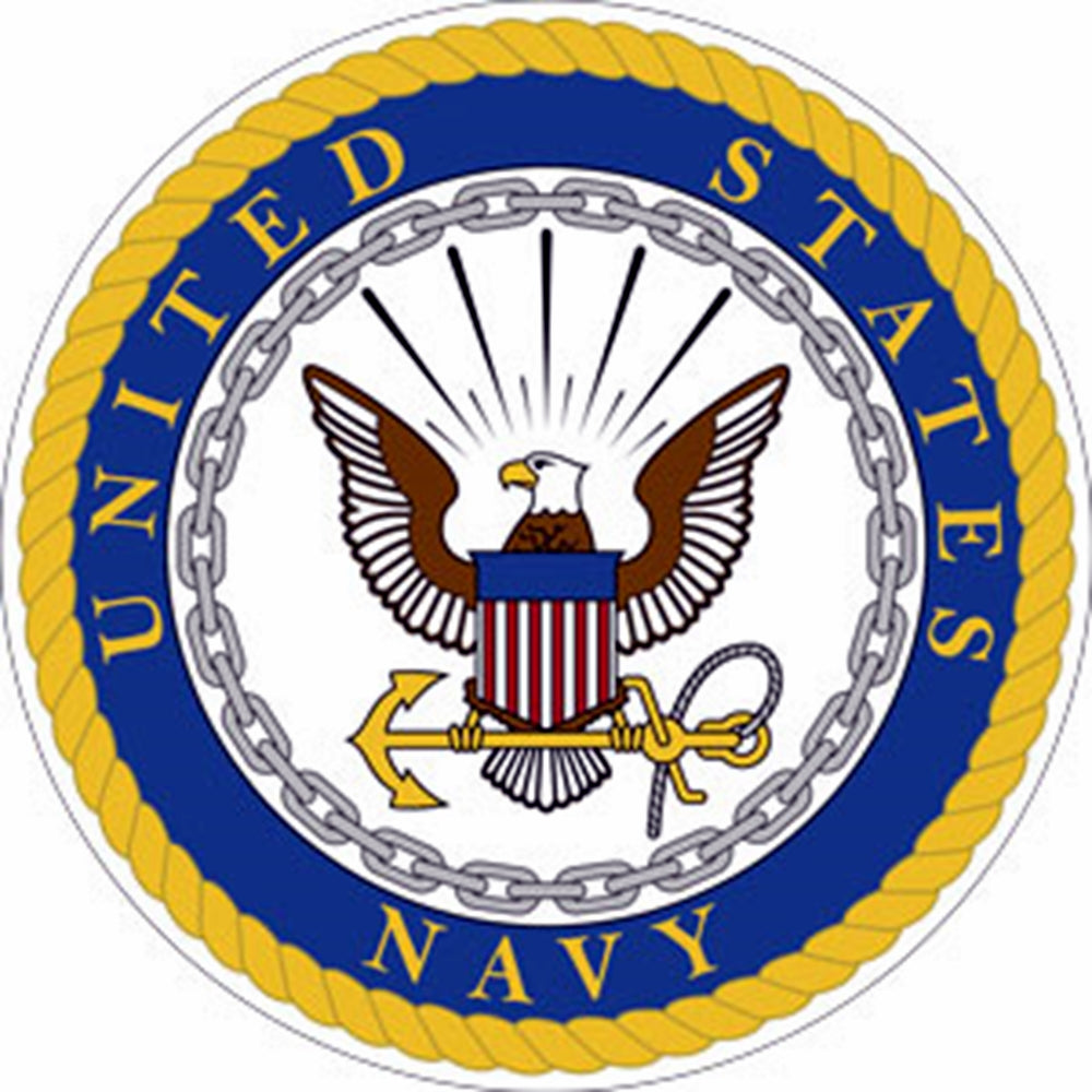 Navy Logo Sticker - Humper Bumper Sticker 