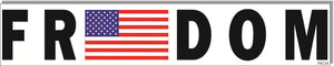Freedom -  Patriotic Bumper Sticker, Car Magnet