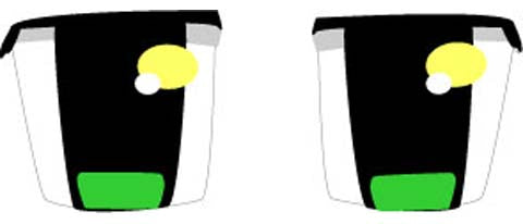 Anime eyes #3 size: 3.75"H Bumper Sticker-s -  Decal Bumper Sticker-cool Bumper Sticker Car Magnet Anime eyes-  Decal for carsdigimon, manga, pokemon