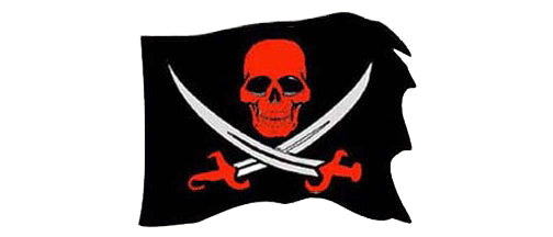 Prepare to be boarded (Red skull) - 3" x 10" Bumper Sticker- -  Decal Bumper Sticker-pirate Bumper Sticker Car Magnet Prepare to be boarded (Red skull)-  Decal for cars funny, Pirate