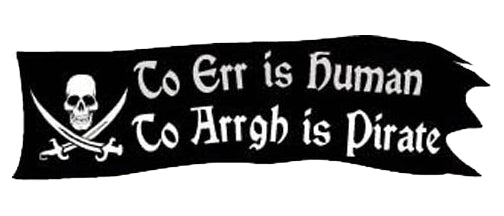 Jolly Roger - Black/White  (Skull & Crossbones) - 4.25" x 4.25" Bumper Sticker- -  Decal Bumper Sticker-Jolly Roger - Black/White  (Skull & Crossbones) -funny, Pirate