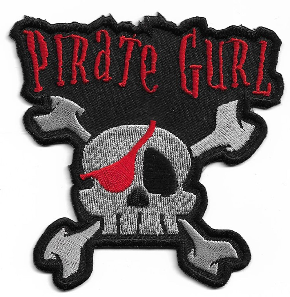 PIRATE GURL Skull Patch - Humper Bumper Patch 