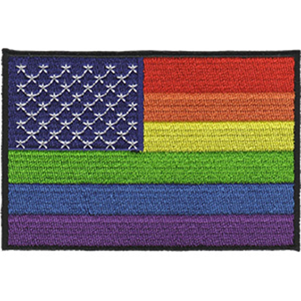 LGBTQ Pride American Flag Patch - Humper Bumper Patch 