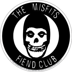 THE MISFITS Fiend Club Sticker - Humper Bumper Sticker 