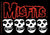 MISFITS 4 Skulls Sticker - Humper Bumper Sticker 