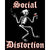 Social Distortion Smoking Skeleton Sticker - Humper Bumper Sticker 