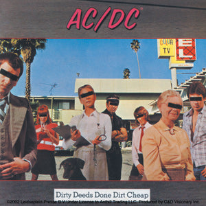 AC/DC Dirty Deeds Sticker - Humper Bumper Sticker 