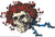 GRATEFUL DEAD Skull Roses Sticker - Humper Bumper Sticker 