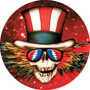 GRATEFUL DEAD Uncle Sam Head Sticker - Humper Bumper Sticker 