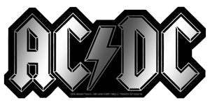 AC/DC Chrome Logo Sticker - Humper Bumper Sticker 