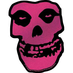 MISFITS Skull Pink Glitter Sticker - Humper Bumper Sticker 