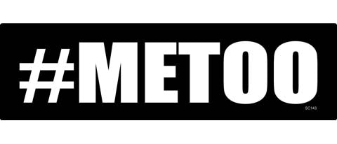 METOO - 3" x 10" Bumper Sticker--Car Magnet- -  Decal Bumper Sticker-political Bumper Sticker Car Magnet METOO-    Decal for carsAnti Corporation, Anti Government, Politics, Religion
