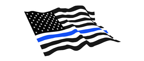 Thin blue line - 3.75" x 7" Bumper Sticker- -  Decal Bumper Sticker-political Bumper Sticker Car Magnet Thin blue line-  Decal for carsfallen heroes, patriotic, police lives matter, thin blue line, thin red line