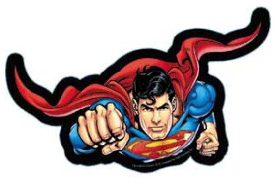 Superman Flying Sticker