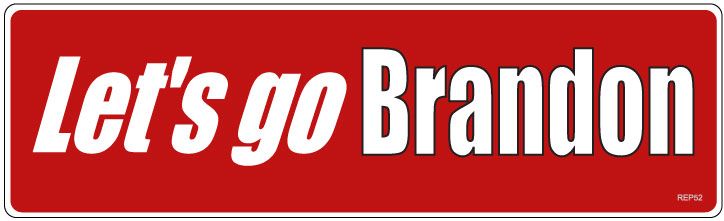 Let's Go BrandonÂ -Â 3" x 10" -  Decal Bumper Sticker-conservative Bumper Sticker Car Magnet Let's Go Brandon-   Decal for carsconservative, gop, republican