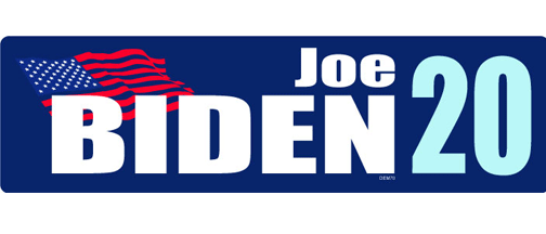 Joe Biden 2020 - 3" x 10" Bumper Sticker--Car Magnet- -  Decal Bumper Sticker-liberal Bumper Sticker Car Magnet Joe Biden 2020-   Decal for cars2020, anti trump, campaign, democrat, election
