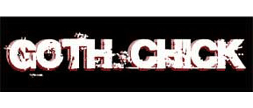 Goth Chick - 3" x 10" Bumper Sticker--Car Magnet- -  Decal Bumper Sticker-Goth Chick - 3" x 10" Bumper Sticker/Magnet - goth, vampires