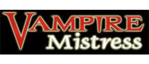 Vampire Mistress - 3" x 10" Bumper Sticker--Car Magnet- -  Decal Bumper Sticker-Vampire Mistress - 3" x 10" Bumper Sticker/Magnet - goth, vampires