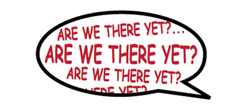 Are we there yet?  - 3.5" x 6.5" Bumper Sticker--Car Magnet- -  Decal Bumper Sticker-funny Bumper Sticker Car Magnet Are we there yet?-  Decal for cars funny, funny quote, funny saying
