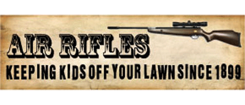 Air Rifles - Keeping kids off your lawn since 1899 - 3" x 10" Bumper Sticker--Car Magnet- -  Decal Bumper Sticker-Air Rifles - Keeping kids off your lawn since 1899funny, funny quote, funny saying, Getting old