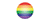 Rainbow - circle - 3" x 3" Bumper Sticker- -  Decal Bumper Sticker-LGBT Bumper Sticker Car Magnet Rainbow-circle-    Decal for carsGay, lgbt, lgtq+, pride