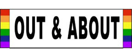 Out & About - 3" x 10" Bumper Sticker--Car Magnet- -  Decal Bumper Sticker-LGBT Bumper Sticker Car Magnet Out & About-    Decal for carsGay, lgbt, lgbtq, lgtq+, pride, trans, transgender