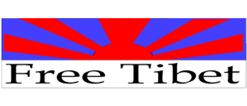 Free Tibet - 3" x 10" Bumper Sticker--Car Magnet- -  Decal Bumper Sticker-political Bumper Sticker Car Magnet Free Tibet-    Decal for carsconservative, liberal, Political