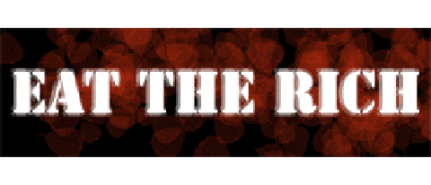 Eat the rich - 3" x 10" Bumper Sticker--Car Magnet- -  Decal Bumper Sticker-political Bumper Sticker Car Magnet Eat the rich-    Decal for carsDissension